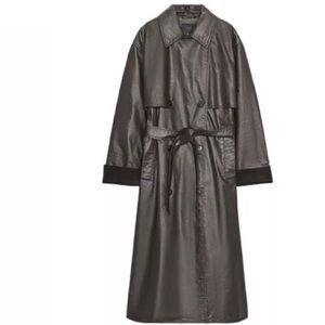 Zara Dark Brown Trench Coat